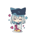 ネコミミキャスケット（個別スタンプ：6）