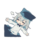 ネコミミキャスケット（個別スタンプ：8）