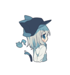 ネコミミキャスケット（個別スタンプ：9）