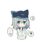 ネコミミキャスケット（個別スタンプ：17）