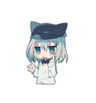 ネコミミキャスケット（個別スタンプ：18）
