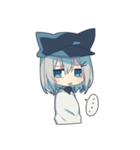 ネコミミキャスケット（個別スタンプ：19）