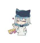 ネコミミキャスケット（個別スタンプ：21）