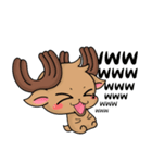 Q deer-Maybe（個別スタンプ：3）