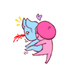 Pink and Blue - Daily Love（個別スタンプ：3）
