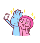 Pink and Blue - Daily Love（個別スタンプ：5）