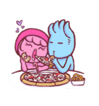 Pink and Blue - Daily Love（個別スタンプ：6）