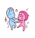 Pink and Blue - Daily Love（個別スタンプ：8）