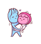 Pink and Blue - Daily Love（個別スタンプ：11）