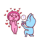 Pink and Blue - Daily Love（個別スタンプ：15）
