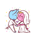 Pink and Blue - Daily Love（個別スタンプ：16）