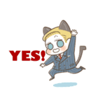 仲良し猫ちゃんず（個別スタンプ：1）