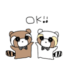 ミニミニサイズなレッサーパンダたち☆（個別スタンプ：11）