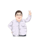 横幅に定評のある男（個別スタンプ：19）