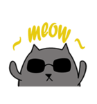 Grey Cool Cat（個別スタンプ：4）