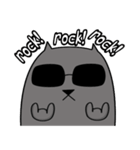 Grey Cool Cat（個別スタンプ：10）