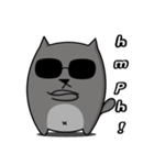 Grey Cool Cat（個別スタンプ：11）