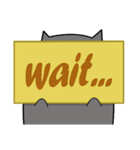 Grey Cool Cat（個別スタンプ：12）