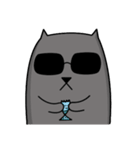 Grey Cool Cat（個別スタンプ：14）
