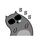 Grey Cool Cat（個別スタンプ：21）