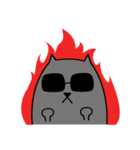 Grey Cool Cat（個別スタンプ：22）