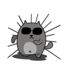 Grey Cool Cat（個別スタンプ：27）