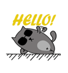 Grey Cool Cat（個別スタンプ：31）