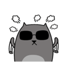 Grey Cool Cat（個別スタンプ：32）