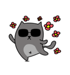 Grey Cool Cat（個別スタンプ：37）