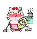 ■つい、鬼嫁ねこ（個別スタンプ：3）