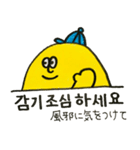 イエローくんの韓国語 年末年始編（個別スタンプ：6）
