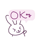 Depressed Bunny's Stamps in English（個別スタンプ：3）