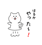 はるかさん用しろねこ（個別スタンプ：11）