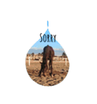 Funny horse and friends 2（個別スタンプ：3）