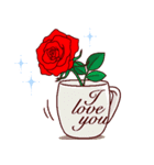 愛してる / 薔薇がいっぱい（1）（個別スタンプ：16）