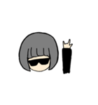 グラサンパリピグレーショートとおまけ（個別スタンプ：2）
