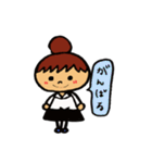 飲食店の女の子（日常生活用）（個別スタンプ：1）