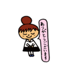 飲食店の女の子（日常生活用）（個別スタンプ：3）
