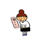 飲食店の女の子（日常生活用）（個別スタンプ：21）