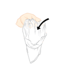 hand signal version1（個別スタンプ：3）