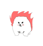 a cute white puppy with smile（個別スタンプ：18）
