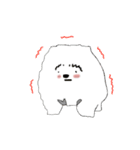 a cute white puppy with smile（個別スタンプ：31）