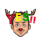 おかおのクリスマス（個別スタンプ：4）