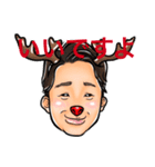 おかおのクリスマス（個別スタンプ：6）
