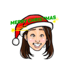 おかおのクリスマス（個別スタンプ：7）