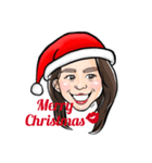 おかおのクリスマス（個別スタンプ：9）
