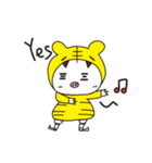 pretend to be a tiger to prey on the pig（個別スタンプ：3）