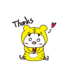 pretend to be a tiger to prey on the pig（個別スタンプ：6）