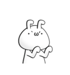 うさぎに顔文字でうさガオ（個別スタンプ：4）