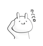 うさぎに顔文字でうさガオ（個別スタンプ：15）